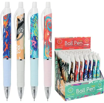 Junior Pero kuličkové Semi-Gel 0,7 mm - Funny (4 designy v balení)