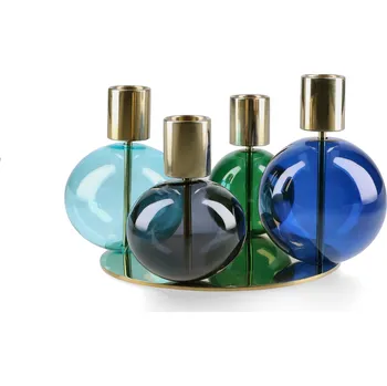 Svícen Holmegaard, Svícen Bubble čtyřramenný, na klasickou svíčku, s podstavcem - Formadore