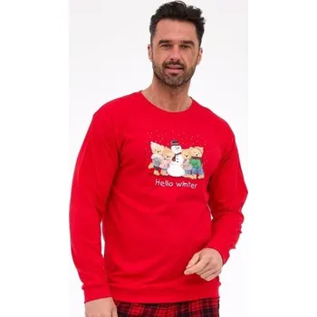 Pánské pyžamo Pánské pyžamo Cornette 115/289 Winter Červená 2XL