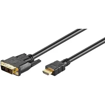 Video kabel MicroConnect kabel Single-link HDMI (M) - DVI-D 18+1 (M) 7m černá (HDM191817)