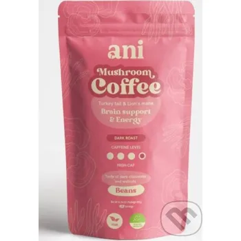 Káva ANi Mushroom Coffee Brain suport & Energy - zrnková káva - Ani Ani