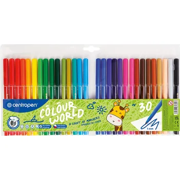 Kancelář Fixy - CENTROPEN 7550 - sada 30 ks