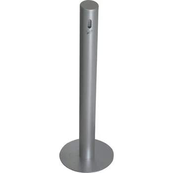 Popelník Úzký stojací popelník, s bezpečnostním sítem, stříbrný