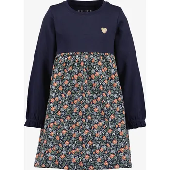 Dívčí šaty Dívčí šaty s dlouhý rukávem a květinovou sukní Blue Seven 773717 velikost 110 (773717)