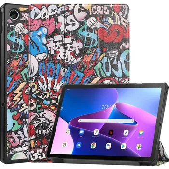 Pouzdro na tablet VSECHNONAMOBIL 42671 ART Zaklápěcí obal pro Lenovo Tab M10 Plus 3. generace GRAFFITI