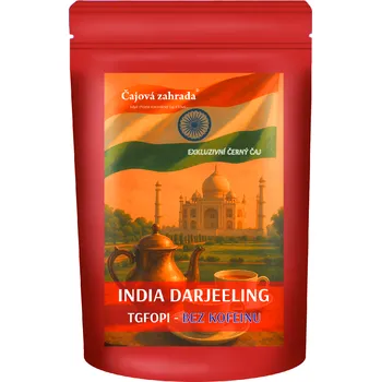 Čaj Čajová zahrada India Darjeeling TGFOPI - černý čaj BEZ KOFEINU Varianta: černý čaj 500g