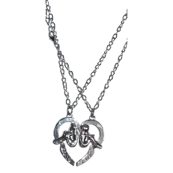 Náhrdelník Módní přívěsky pro dva s řetízky (Náhrdelníky, přívěsky pro páry)