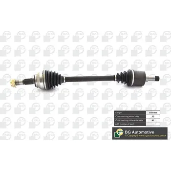 Hřídel nápravy Poloosa (hnací hřídel) BGA DS6737L