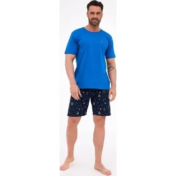 Pánská móda Pánské pyžamo Cornette 326/298 Night 2 Modrá L