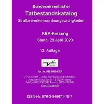 Bundeseinheitlicher Tatbestandskatalog [DE] (2022, Firma, V.P.A. GmbH)