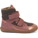 FRODDO UP TEX WINTER Grey / Pink | Dětské zimní zateplené barefoot boty - 27