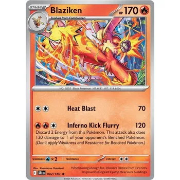 Sběratelská karetní hra Blaziken 042/182 - Destined Rivals Typ karty: Holo