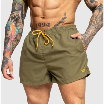 Pánské plavky Pánské plavky Iron Aesthetics Beach Mode, zelené : Barva - Zelená, Velikost - 2XL