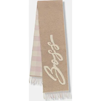 Šála Šála s přídavkem vlny BOSS Cecy_28*196 oranžová barva, 50558654 80X, vel. ONE SIZE