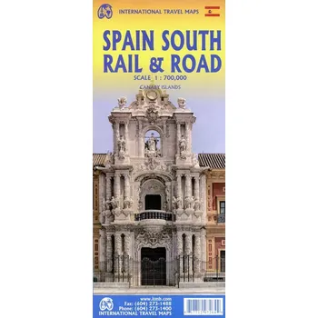 Spain South Rail an Road 1:700 000