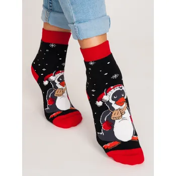 Dětské termo ponožky Noviti ponožky vánoční SF011 tučnák - froté, 27-30