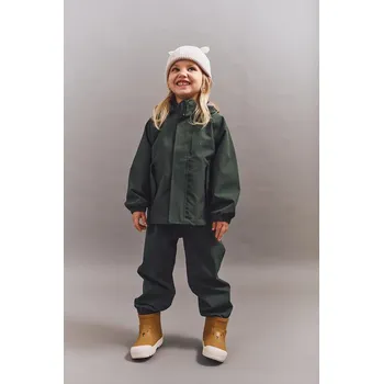 Chlapecké oblečení Dětská bunda a kalhoty Liewood Pedia Rainwear Set LW19909.9BYA zelená 87X, vel. 122