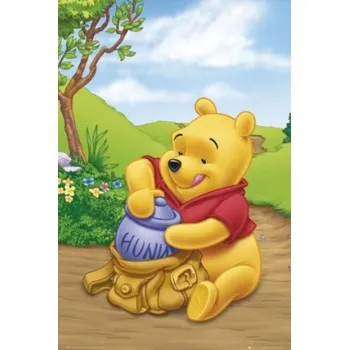 Diamantové malování Diamantové malování - Medvídek Pú s medem