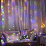 USB světelná clona 3m x 3m 300 LED vícebarevná RGB
