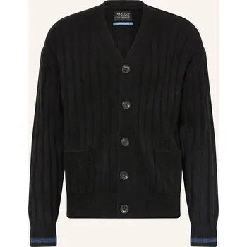 Pánský svetr Scotch & Soda Pánský Pletený Kardigan, tmavě šedá, M