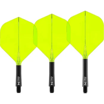Příslušenství pro šipky Red Dragon letky Nitro Flite Black & Yellow, Velikost Short