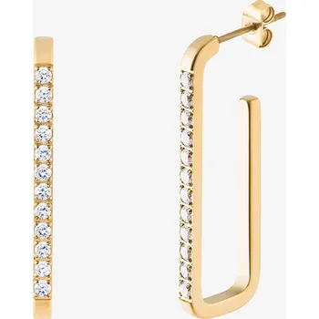 Náušnice Pozlacené náušnice z chirurgické oceli Auris s kubickou zirkonií Preciosa