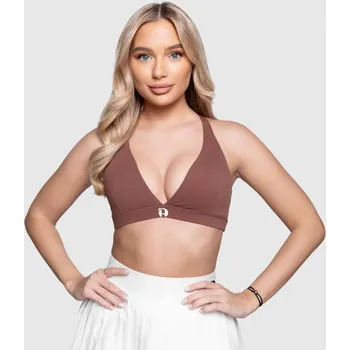 Podprsenka Sportovní podprsenka Iron Aesthetics Delta, hnědá : Barva - Hnědá, Velikost - S