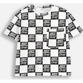 Chlapecké tričko Dětské bavlněné tričko Coccodrillo bílá barva, CITY RACING BOY JUNIOR ZC5143203CBJ 00X, vel. 134