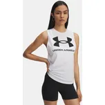 Dámské tílko UNDER ARMOUR UA LOGO TANK 1356297-101 BÍLÁ XS