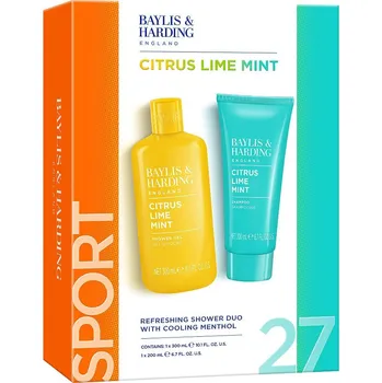 Kosmetická sada Baylis&Harding Citrus, Lime, Mint, dárkový set péče o tělo, 2dílná BH25CL2P