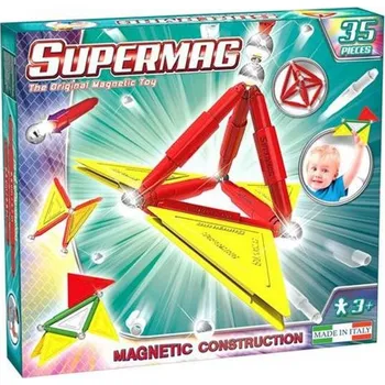 ostatní stavebnice SUPERMAG magnetická stavebnice Tags primary 35ks