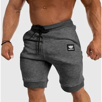 Pánské kraťasy Pánské teplákové kraťasy Iron Aesthetics Badge, tmavě šedé : Barva - Šedá, Velikost - 2XL