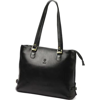 Kabelka FLORENCE Dámská kožená kabelka PARIS černá