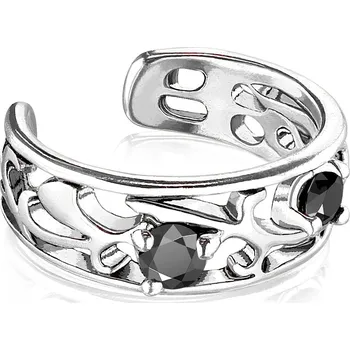 Piercing Falešný piercing do ucha - klips se zirkony (Klips na ucho)