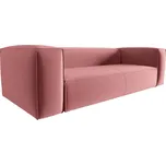 Cosmopolitan Design Růžová sametová čtyřmístná pohovka Mackay 230 cm