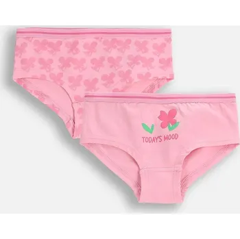 Dívčí spodní prádlo Dětské kalhotky Coccodrillo 2-pack ZC5406507PAN růžová 30X, vel. 140-146