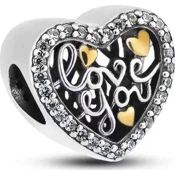 Přívěsek Stříbrný přívěsek Love You PETERSON CHP-010