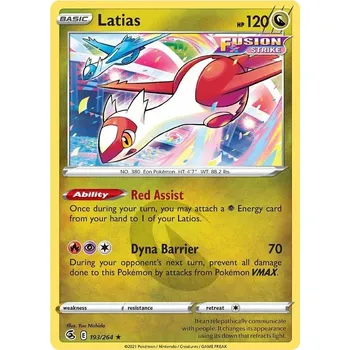 Karetní hra Latias 193/264 - Fusion Strike Typ karty: Reverse Holo