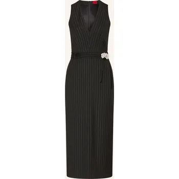 Dámské šaty Hugo Dámské Pouzdrové Šaty Katoni, černá / stříbrná, 42