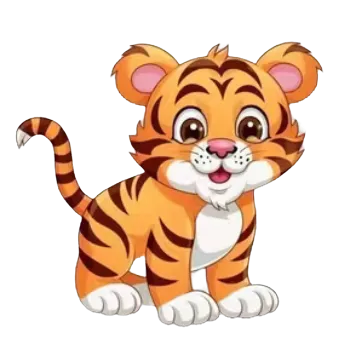 Nášivka Nažehlovací obrázek - tygřík VII (dva rozměry), Velikost: Velká