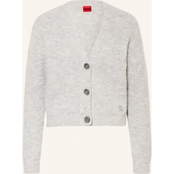 Dámský svetr Hugo Dámský Pletený Kardigan Sarendie, světle šedá, 42