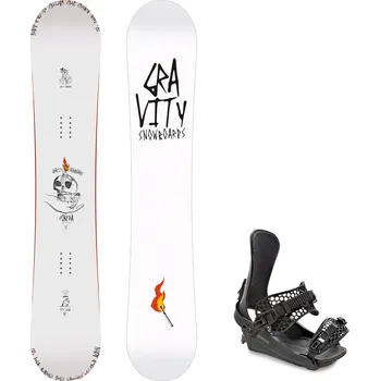 Snowboard Gravity snowboards Snowboard komplet Gravity Contra 25/26 + vázání RAVEN King Velikost: 162 cm, Velikost vázání: M