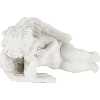 Vánoční dekorace Autronic Dekorace z polyresinu 5,5x3x6,6 cm Andílek, bílý