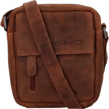 Pánská kožená brašna světle hnědá - Greenwood Peskor hnědá