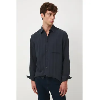 Pánská košile Košile Medicine pánská, šedá barva, relaxed, s klasickým límcem RW25-KDM706 90X, vel. L