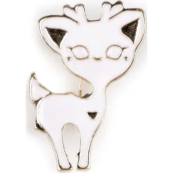 Náramek Brož kočka, pes, srnka, malé, 3 bílá srnka