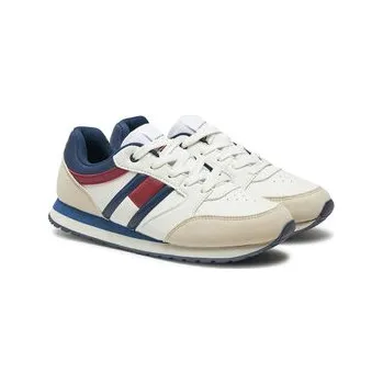 Dámské tenisky Sneakersy Tommy Hilfiger Flag Low Cur Lace-Up Sneaker T3X9-33664-1269 Bílá 41
