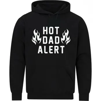 Pánská mikina Pánská mikina Žhavý Táta Hot Dad Alert (Velikost: 5XL, Barva: Černá)