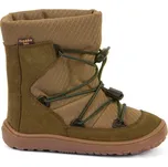 FRODDO ZIMNÍ TEX TRACK WOOL Olive | Dětské zimní zateplené barefoot boty - 33