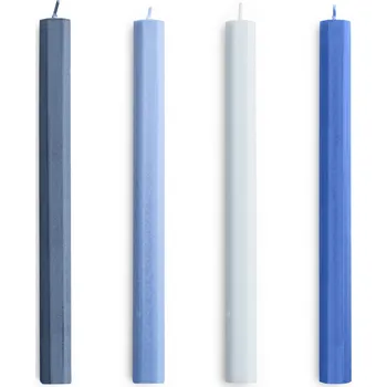 Svíčka HAY Svíčka Hexagon Candle Blues – set 4 ks